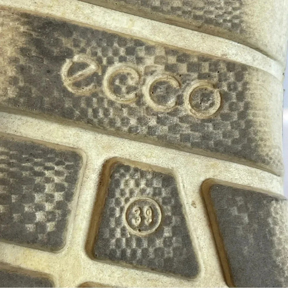 Ecco Danish Design Womens  Perforated Leather Lace Up Sneakers Sz 39 US 8.5 - Picture 10 of 11